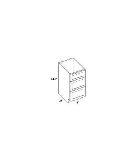 18" Drawer Base Cabinet - DB18 - Line Art