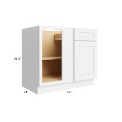 42" Blind Base Cabinet - BBC42 - Closed Doors - With Measurements