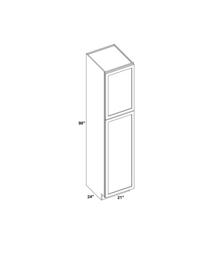 21x90 Pantry Cabinet - TP212490 - Line Art