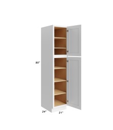 21x90 Pantry Cabinet - TP212490 - Open Doors - With Measurements