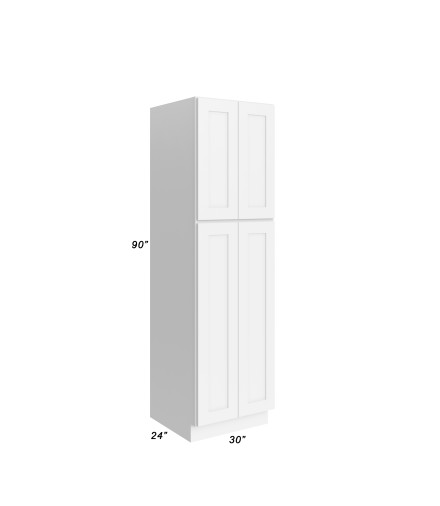 30x90 Pantry Cabinet - TP309024 - Closed Doors - With Measurements