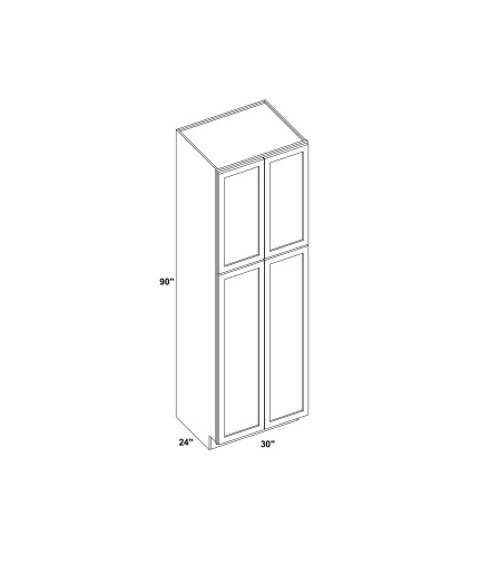 30x90 Pantry Cabinet - TP309024 - Line Art