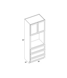 36x96 Oven Cabinet - OC369624 - Line Art