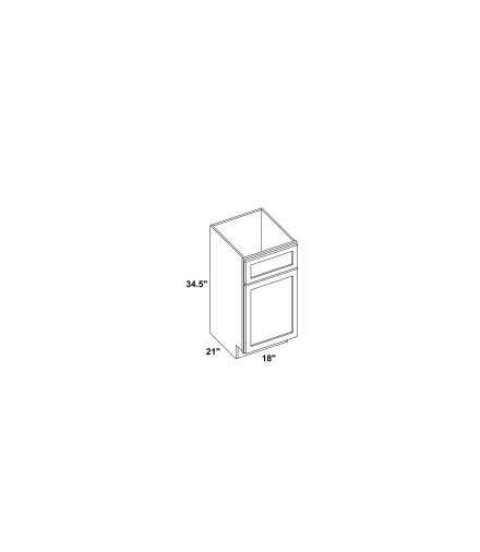 18" Vanity Base Cabinet - VB18 - Line Art