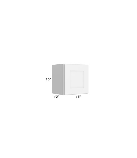 15x15 Wall Cabinet - W1515 - Closed Doors - With Measurements