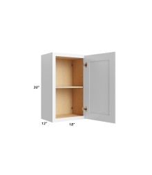 18x30 Wall Cabinet - W1830 - Open Doors - With Measurements