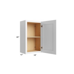 18x30 Wall Cabinet - W1830 - Open Doors - With Measurements