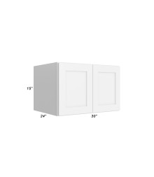 30x15x24 Wall Cabinet - W301524 - Closed Doors - With Measurements