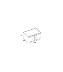 30x15x24 Wall Cabinet - W301524 - Line Art